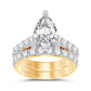 14K 5.00CT Certified Lab Grown Diamond Bridal Ring