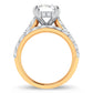 14K 5.00CT Certified Lab Grown Diamond Bridal Ring
