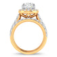 14K 5.00CT Certified Lab Grown Diamond Bridal Ring