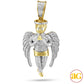 10KY 1.25CTW DIAMOND PRAYING HANDS ANGEL WITH HALO