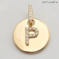 14KY 0.15CTW DIAMOND INITIAL PENDANT