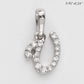 14KW 0.07CTW DIAMOND INITIAL PENDANT