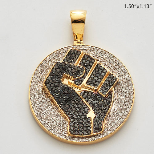10KY 1.65CTW BLACK AND WHITE DIAMOND 'BLACK POWER'
