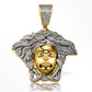 10KY 0.65CTW DIAMOND MEDUSA HEAD PENDANT