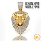 10KY 0.30CTW DIAMOND LION HEAD PENDANT