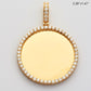 10KY 3.85CTW DIAMOND ROUND MEMORY PENDANT