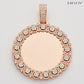 10KR 3.10CTW DIAMOND ROUND CLUSTER MEMORY PENDANT