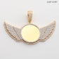 10KY+W 7.00CTW DIAMOND ROUND MEMORY PENDANT WITH