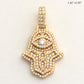 14KY 1.60CTW DIAMOND 3D HAMZA PENDANT