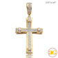 10KY 0.50CTW MICROPAVE DIAMOND CROSS PENDANT