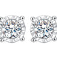 14 Karat Yellow Gold 0.50 Carat Diamonds Round Earrings-0128011-YG