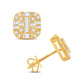 10 Karat White Gold 0.73 Carat Diamonds Cushion Earrings-0125721-WG