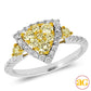 14KW 1.00CTW FANCY YELLOW DIAMOND RING