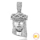 10KW 0.50CTW DIAMOND JESUS PENDANT [SQUARE BAIL]