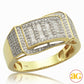 10KY 0.60 CTW  BAQUETTE DIAMOND MEN'S RING