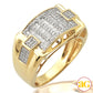 10KY 0.60 CTW  BAQUETTE DIAMOND MEN'S RING