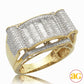 10KY 1.00 CTW  BAQUETTE DIAMOND MEN'S RING