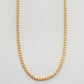 10KY 4.35CTW DIAMOND BUTTERCUP TENNIS NECKLACE