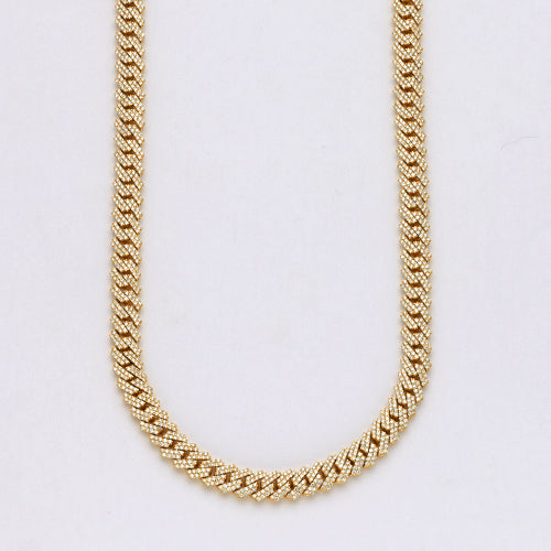 10KY 15.75CTW DIAMOND SQUARE LINK MIAMI CUBAN