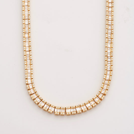 10KY 18.75CTW BAGUETTE DIAMOND SQUARE SETTING