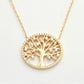 14KY 0.50CTW DIAMOND NECKLACE - 'TREE OF LIFE'