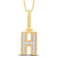 10 Karat All Yellow Gold 0.32 Carat Diamonds Initial (H) HipHop Pendant-1026154-ALY