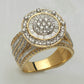 14KY 1.75CTW DIAMOND ROUND CLUSTER RING