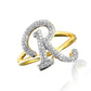 14KY 0.25CTW DIAMOND INITIAL RING