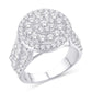 10 Karat Yellow Gold 2.00 Carat Diamonds Round Ladies Ring-0226490-YG