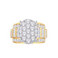 10 Karat Yellow Gold 3.00 Carat Diamonds Oval Ladies Ring-0226250-YG