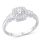 14 Karat White Gold 0.36 Carat Diamonds (0.15 CTR) Cushion Ladies Ring-0226379-WG
