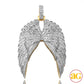 10KY 0.75CTW MICROPAVE DIAMOND DOUBLE ANGEL WING