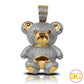 10KY 1.25CTW DIAMOND TEDDY BEAR PENDANT