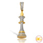 10KY 0.40CTW DIAMOND CHESS PIECE PENDANT