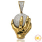 10KY 0.75CTW DIAMOND PENDANT - MONSTER HAND HOLDIN