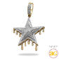 10KY 0.65CTW DIAMOND DRIPPING STAR PENDANT