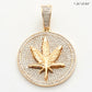 10KY 0.55CTW MICROPAVE DIAMOND MEDALLION WITH