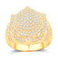 10 Karat Yellow Gold 2.00 Carat Diamonds Designer Men's Ring-0332041-YG