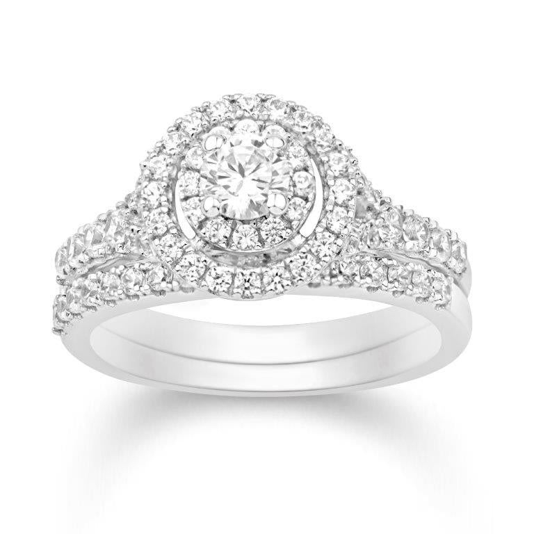 14 Karat Yellow Gold 1.00 Carat Diamonds (0.20 CTR) Round Uno Bridal Ring-0532641-YG