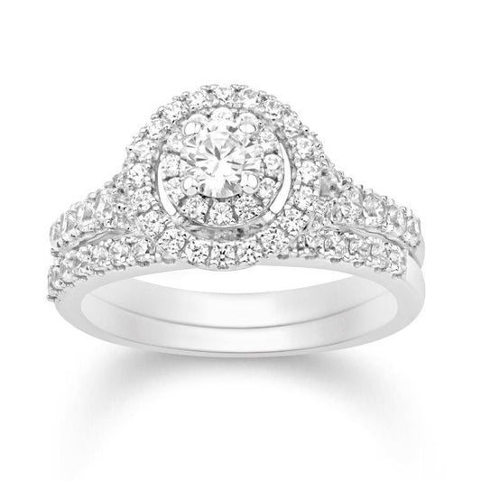 14 Karat Yellow Gold 1.00 Carat Diamonds (0.20 CTR) Round Uno Bridal Ring-0532641-YG