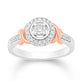 14 Karat White Gold 0.17 Carat Diamonds Round Ladies Ring-0232288-WG