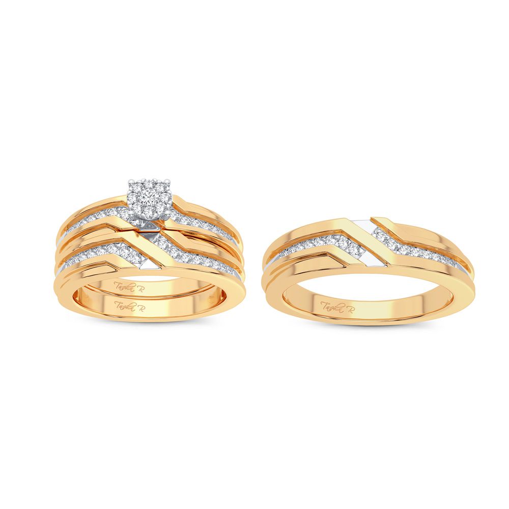14K 0.35CT Diamond Trio Set