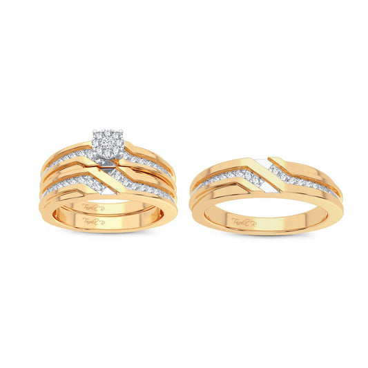 14K 0.35CT Diamond Trio Set